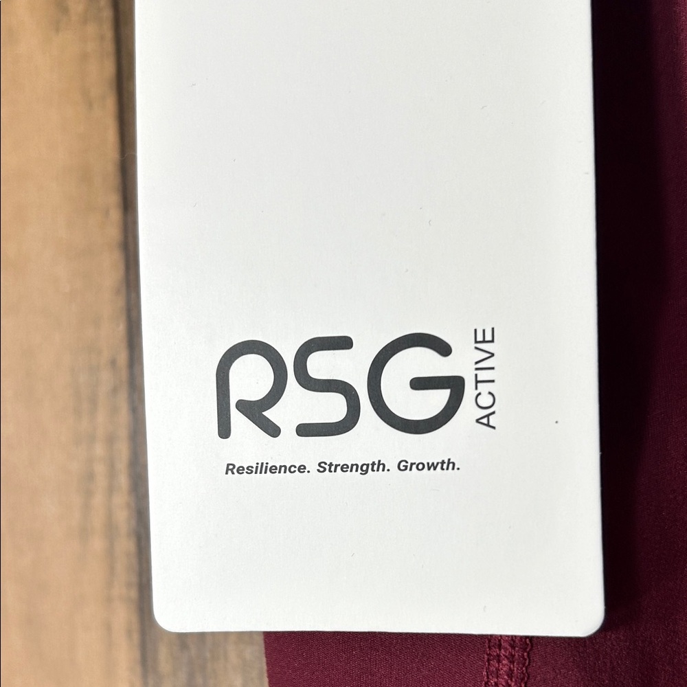 RSG Active Burgundy High-Waisted Leggings - Picture 15 of 15